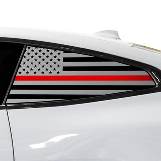 Buy thin-red-line Quarter Window American Flag Vinyl Decal Stickers Fits BMW 4 Series 2021-2024