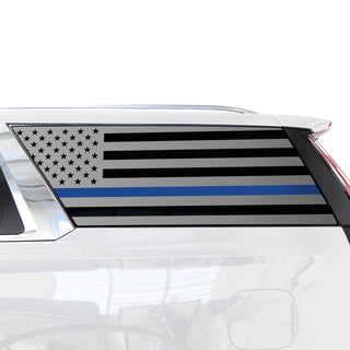 Buy thin-blue-line Quarter Window American Flag Vinyl Decal Stickers Fits Cadillac Escalade ESV 2021-2024