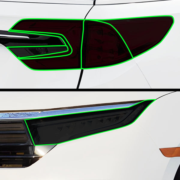 Honda Odyssey 2018–2026 Dark Smoke Headlight & Taillight Tint Kit – Precut Vinyl Lens Overlays