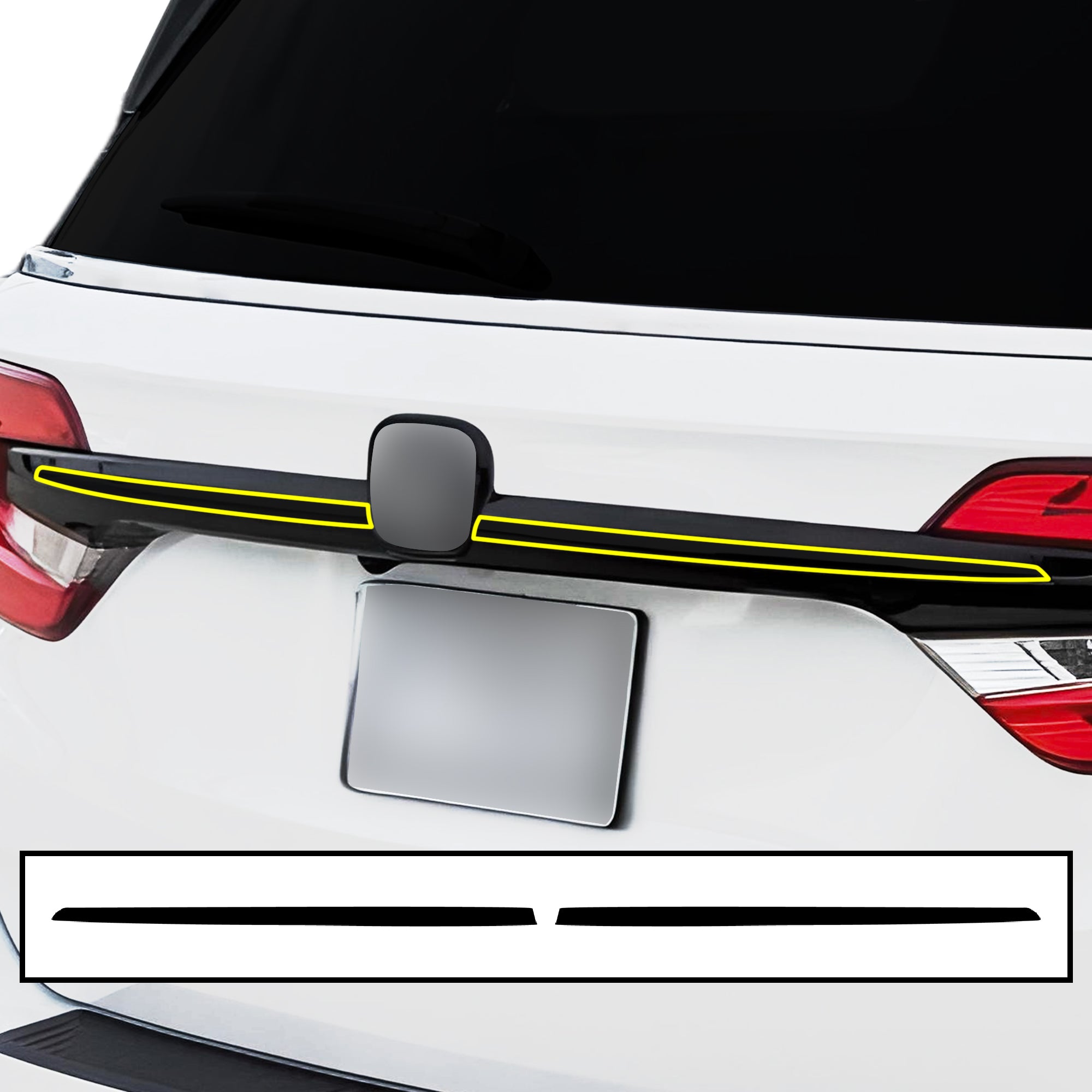 Vinyl Chrome Delete Front Grille Side Window Trim Blackout Decal Stickers Overlay Film Fits Honda Odyssey - Bogar Tech Designs