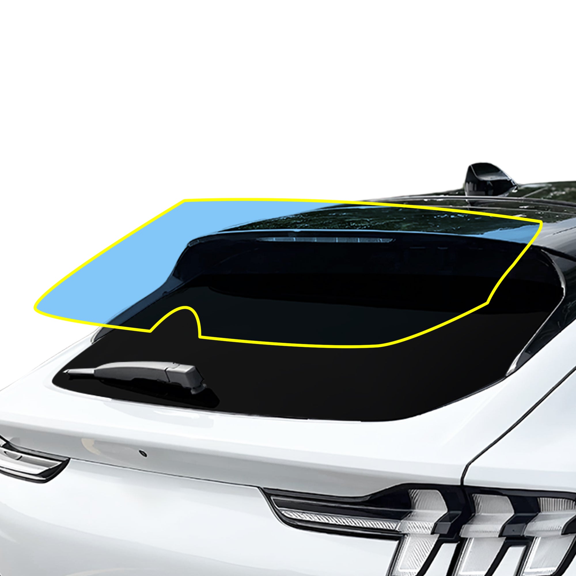 For Ford Mustang Mach - E 2021+ Precut Front Rear Windshield Premium Protection Self Healing Film Kit - Bogar Tech Designs
