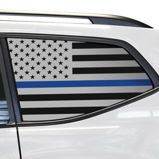 Buy thin-blue-line Quarter Window American Flag Vinyl Decal Stickers Fits Volkswagen Atlas 2018-2024