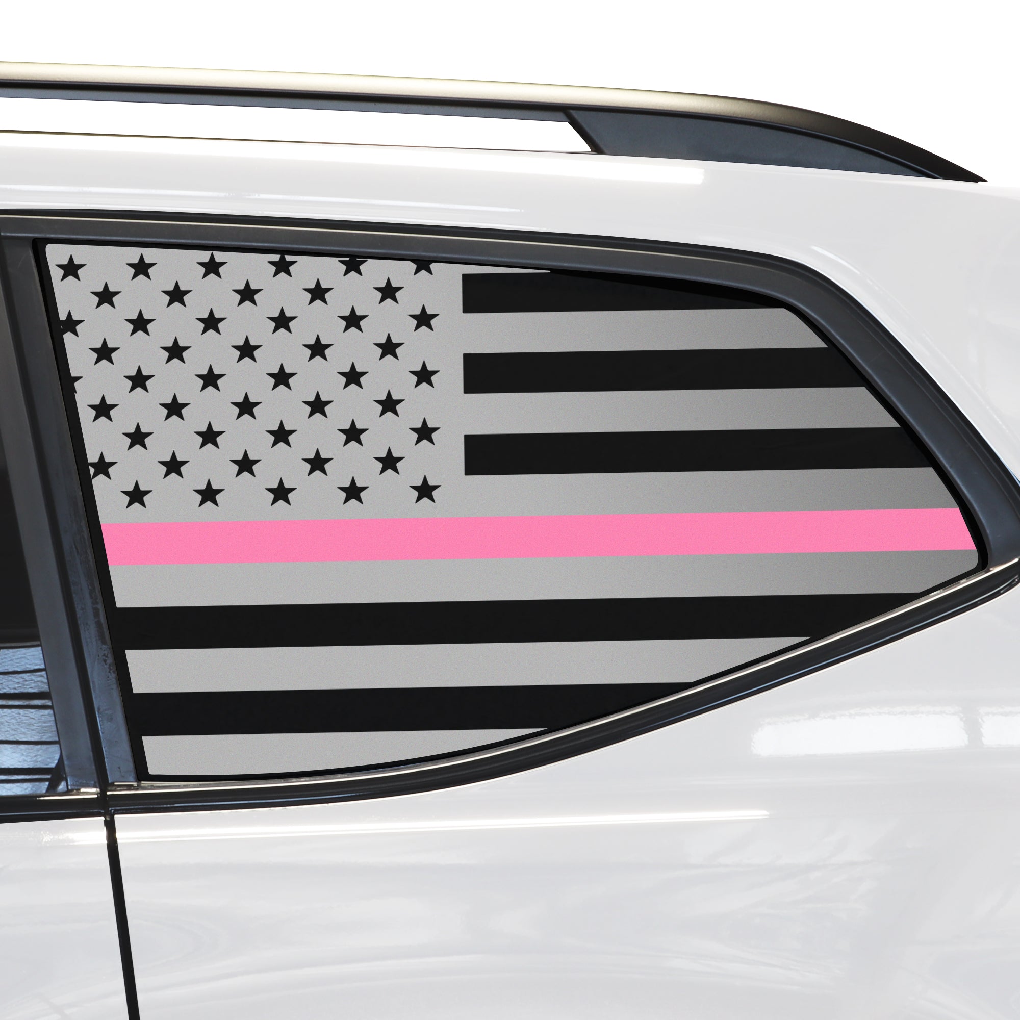 Quarter Window American Flag Vinyl Decal Stickers Fits Volkswagen Atlas 2018 - 2025 - Bogar Tech Designs