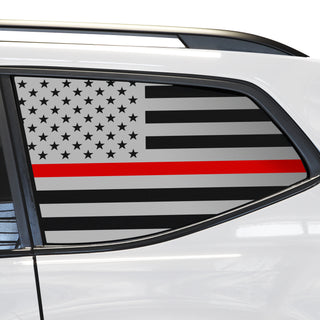 Buy thin-red-line Quarter Window American Flag Vinyl Decal Stickers Fits Volkswagen Atlas 2018-2024