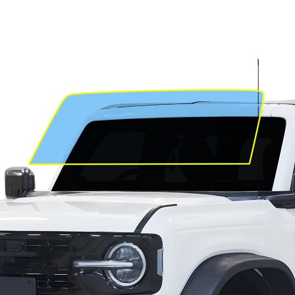 Ford Bronco 2021–2025 Windshield Protection Film Kit – Precut Clear PPF (Rock Chip Protection)