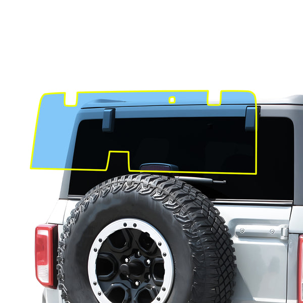 For Ford Bronco 2021-2024 Precut Front Rear Windshield Premium Protection Self Healing Film Kit