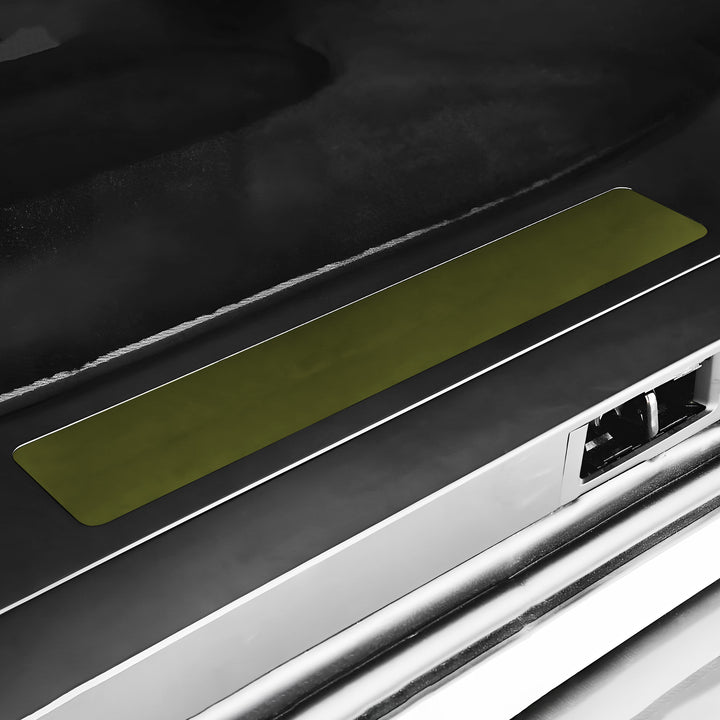 Fits Tesla Model X 2021 - 2024 Precut Door Sill Premium Paint Protection Film PPF Decal Film Kit, Gloss Black Carbon Fiber - Bogar Tech Designs