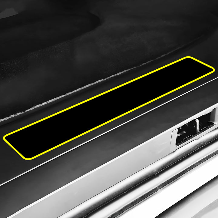 Fits Tesla Model X 2021 - 2024 Precut Door Sill Premium Paint Protection Film PPF Decal Film Kit, Gloss Black Carbon Fiber - Bogar Tech Designs