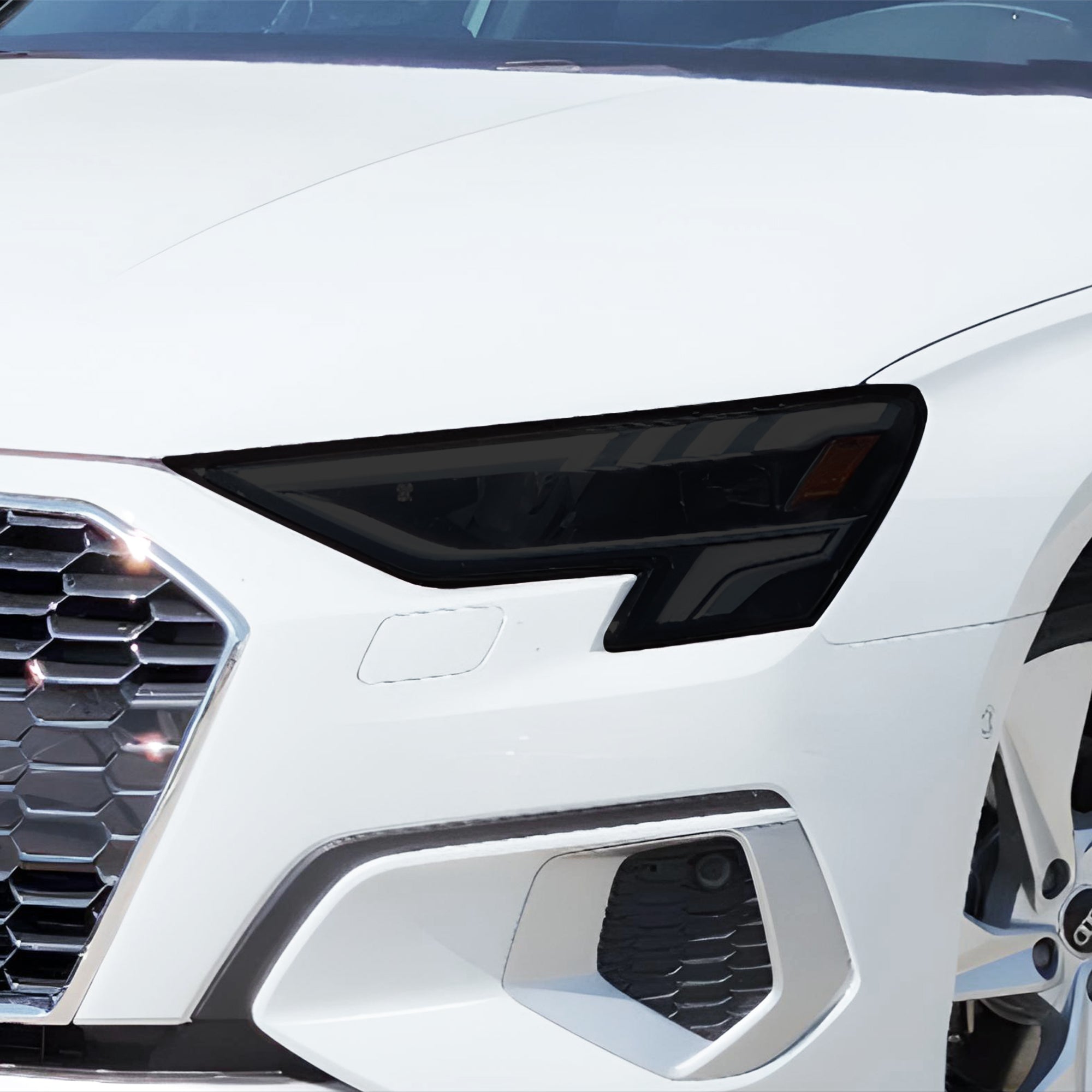 Full Headlight Taillight Precut Smoked PPF Tint Kit Film Overlay Fits Audi A3 R3 RS3 2022 - 2025 - Bogar Tech Designs