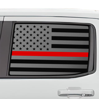 Buy thin-red-line American Flag Rear Side Window Vinyl Decal Stickers Fits Ford Maverick 2022 2024