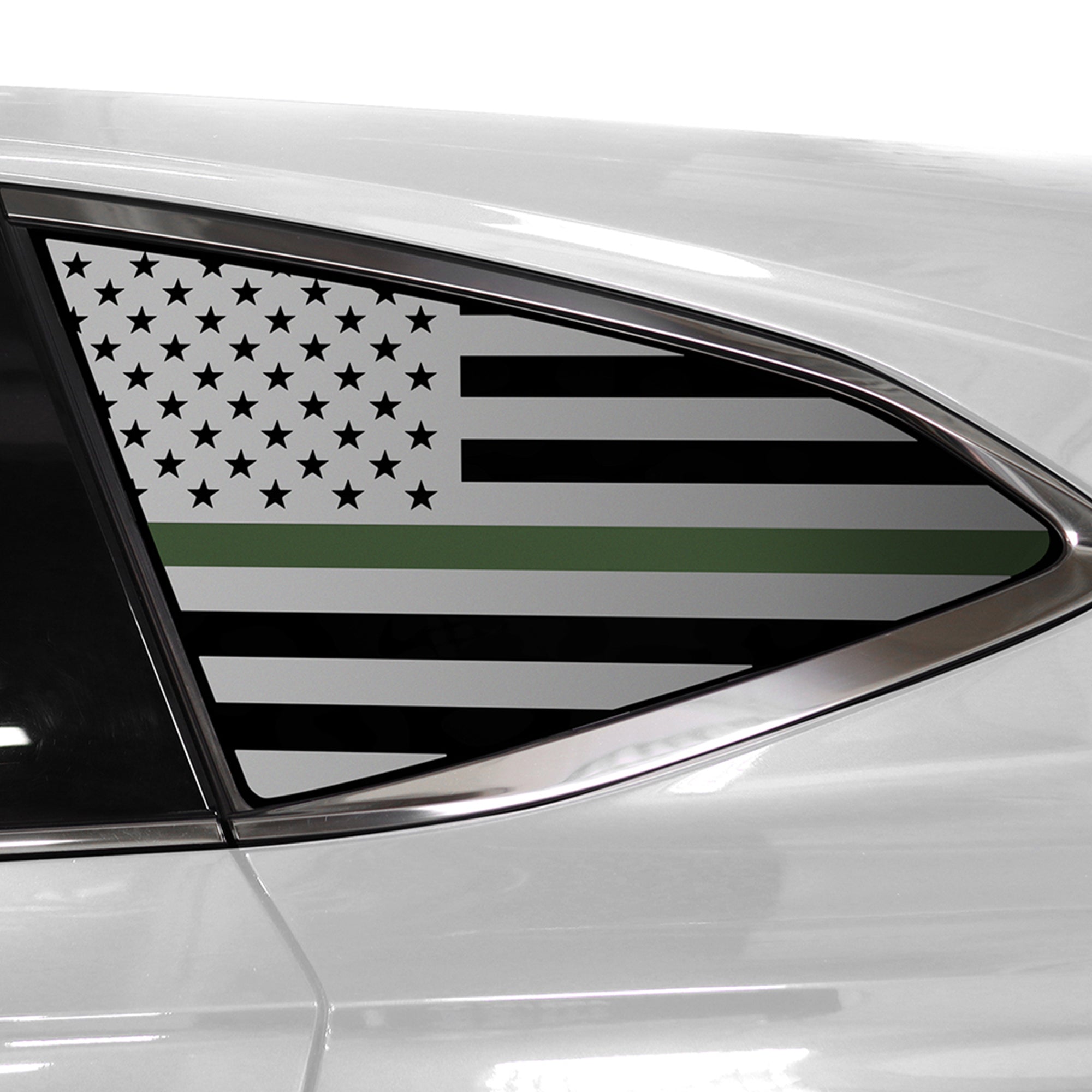 Quarter Window American Flag Vinyl Decal Stickers Fits Acura MDX 2022 - 2025 - Bogar Tech Designs