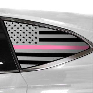 Buy thin-pink-line Quarter Window American Flag Vinyl Decal Stickers Fits Acura MDX 2022-2024