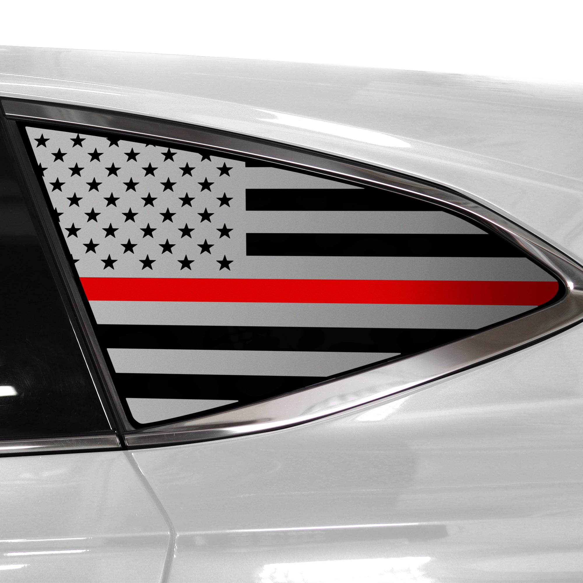 Quarter Window American Flag Vinyl Decal Stickers Fits Acura MDX 2022 - 2025 - Bogar Tech Designs