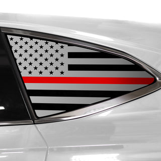 Buy thin-red-line Quarter Window American Flag Vinyl Decal Stickers Fits Acura MDX 2022-2024