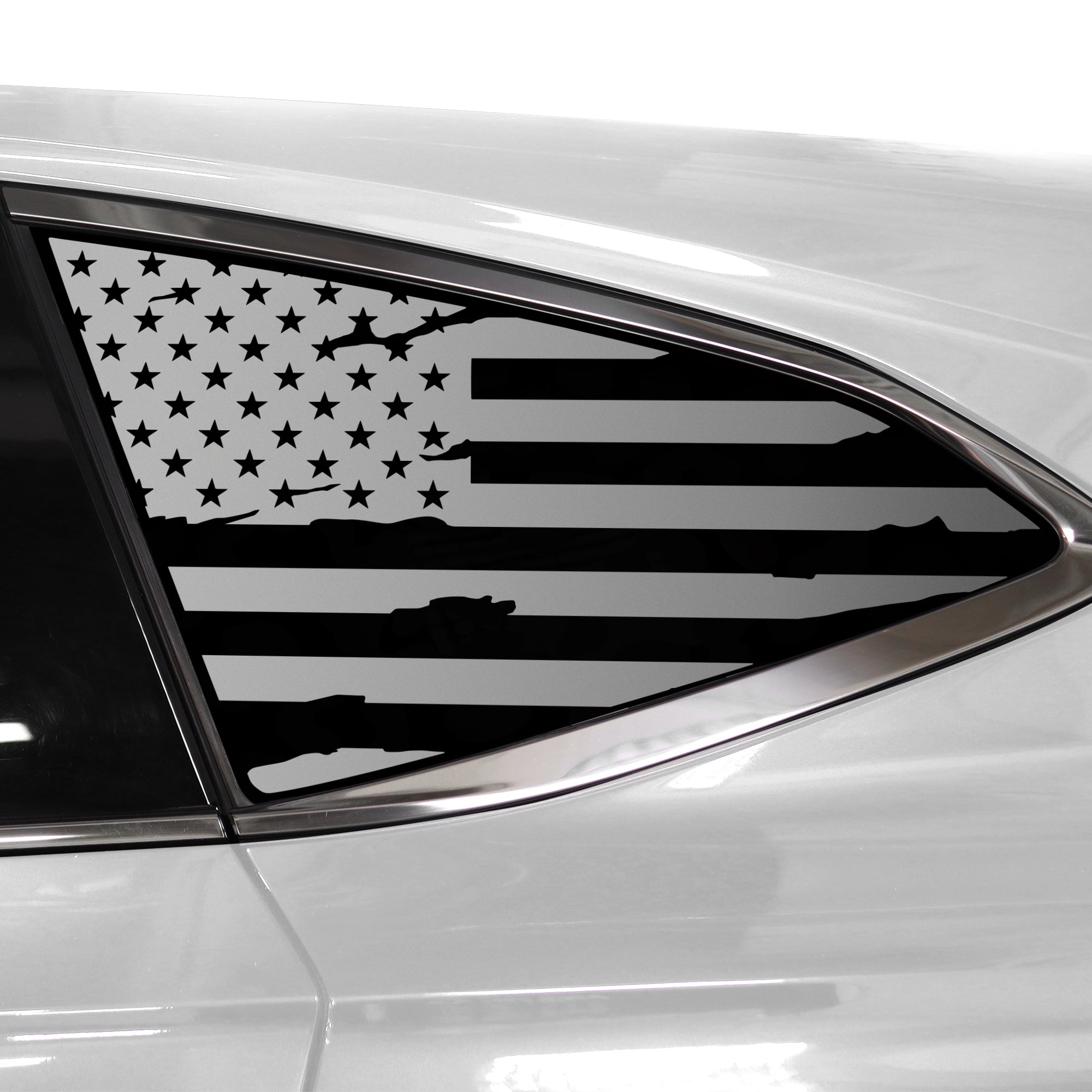 Quarter Window American Flag Vinyl Decal Stickers Fits Acura MDX 2022 - 2025 - Bogar Tech Designs