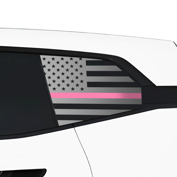 Quarter Window American Flag Vinyl Decal Stickers Fits BMW iX 2022-2024