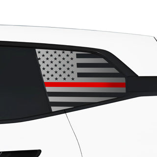 Buy thin-red-line Quarter Window American Flag Vinyl Decal Stickers Fits BMW iX 2022-2024