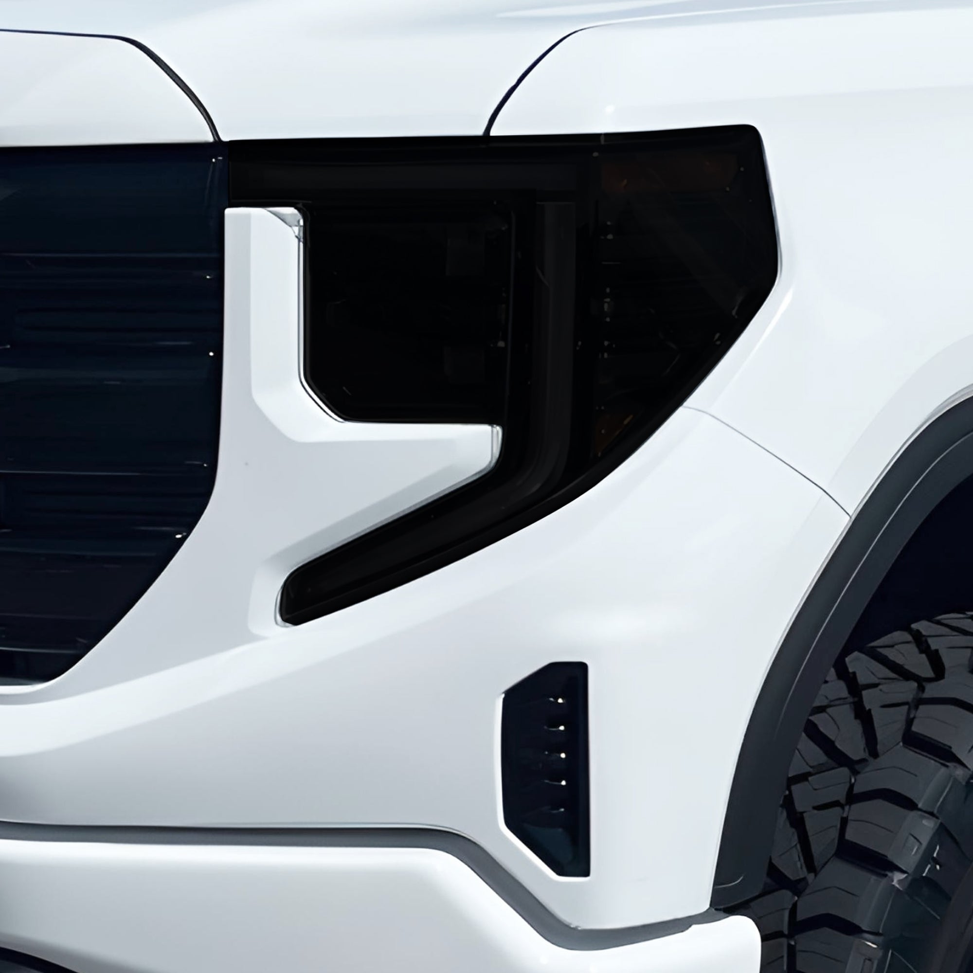 Full Headlight Taillight Precut Smoked PPF Tint Kit Film Overlay Fits GMC Sierra 2022 - 2025 - Bogar Tech Designs