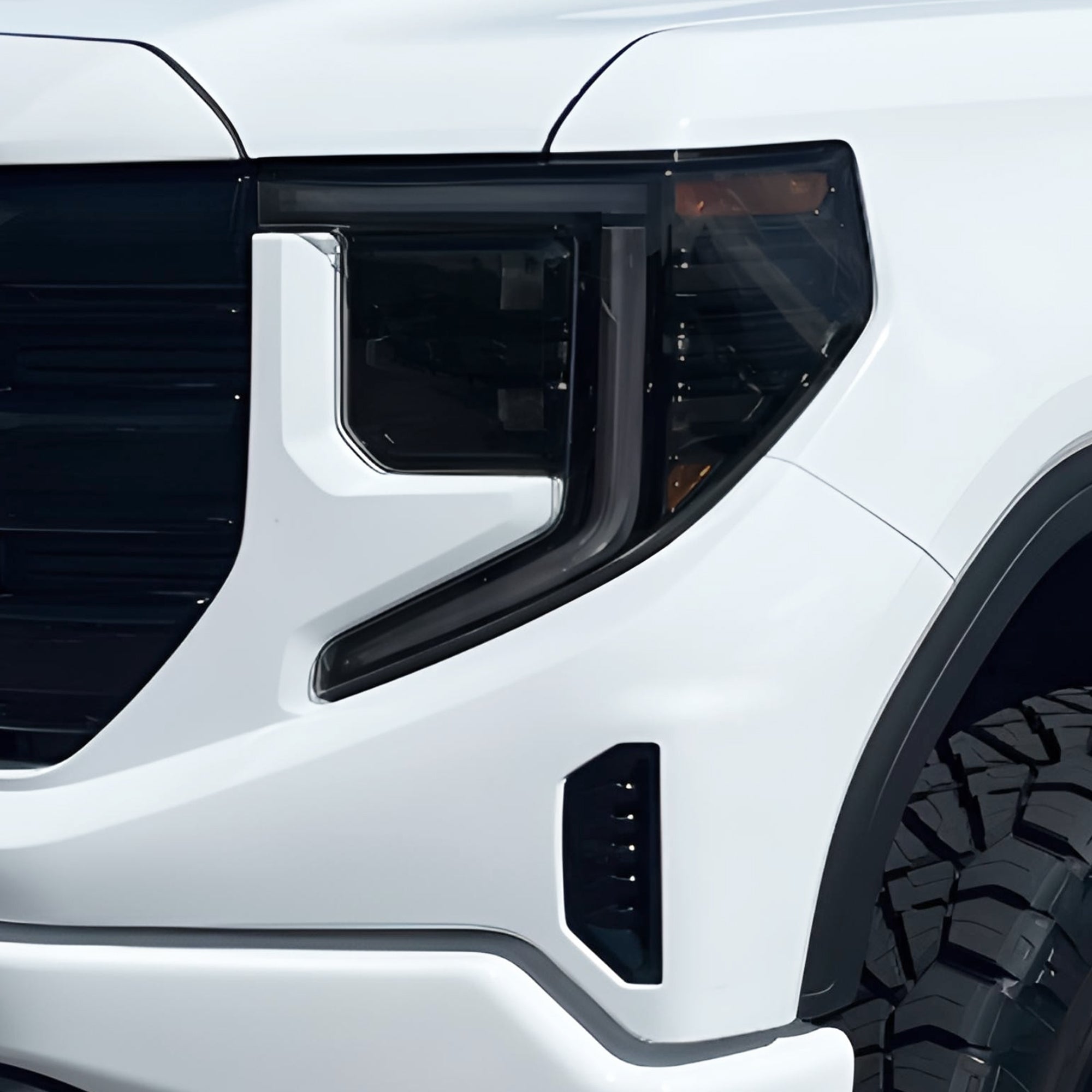 Full Headlight Taillight Precut Smoked PPF Tint Kit Film Overlay Fits GMC Sierra 2022 - 2025 - Bogar Tech Designs