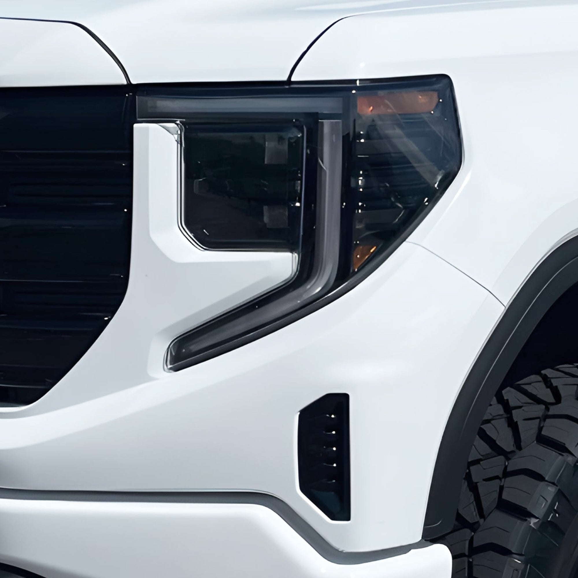 Full Headlight Taillight Precut Smoked PPF Tint Kit Film Overlay Fits GMC Sierra 2022 - 2025 - Bogar Tech Designs
