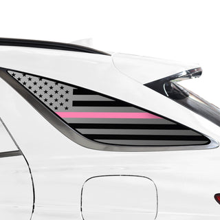 Buy thin-pink-line Quarter Window American Flag Vinyl Decal Stickers Fits Genesis GV70 2022-2024