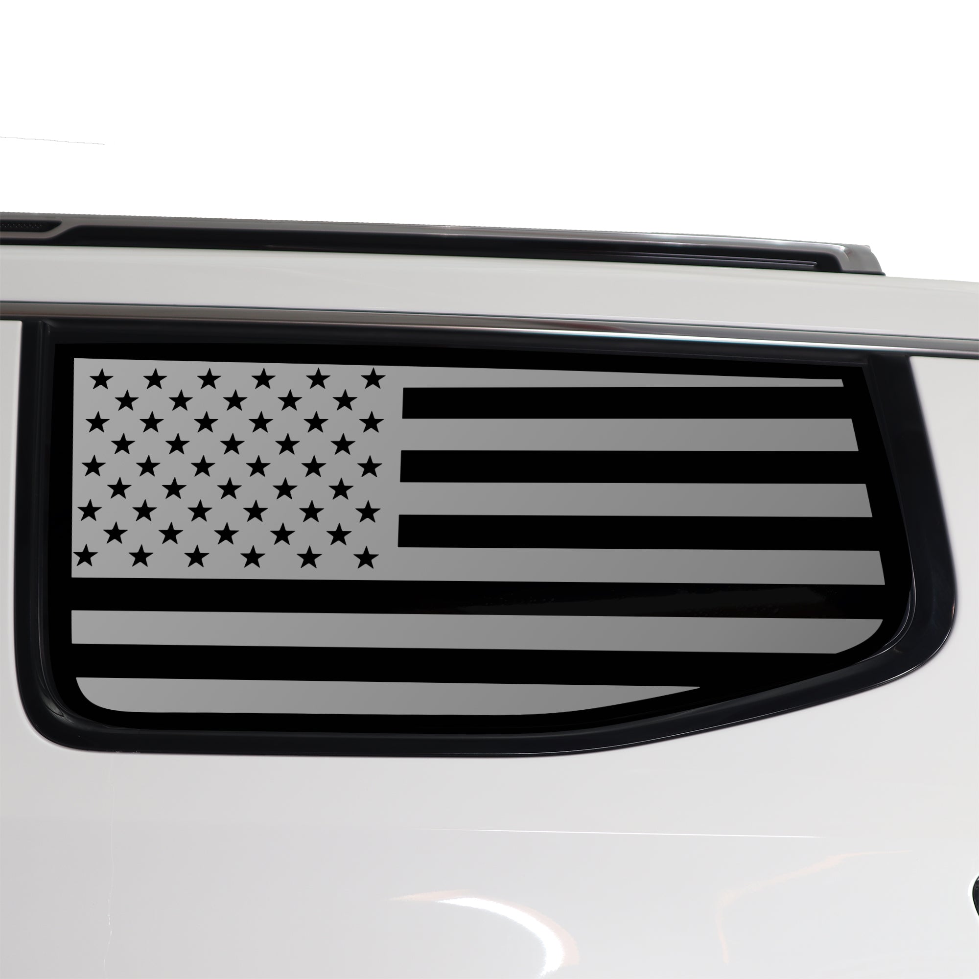 Quarter Window American Flag Vinyl Decal Stickers Fits Jeep Wagoneer 2022 - 2025 - Bogar Tech Designs