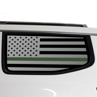 Buy thin-green-line Quarter Window American Flag Vinyl Decal Stickers Fits Jeep Wagoneer 2022 2023 2024