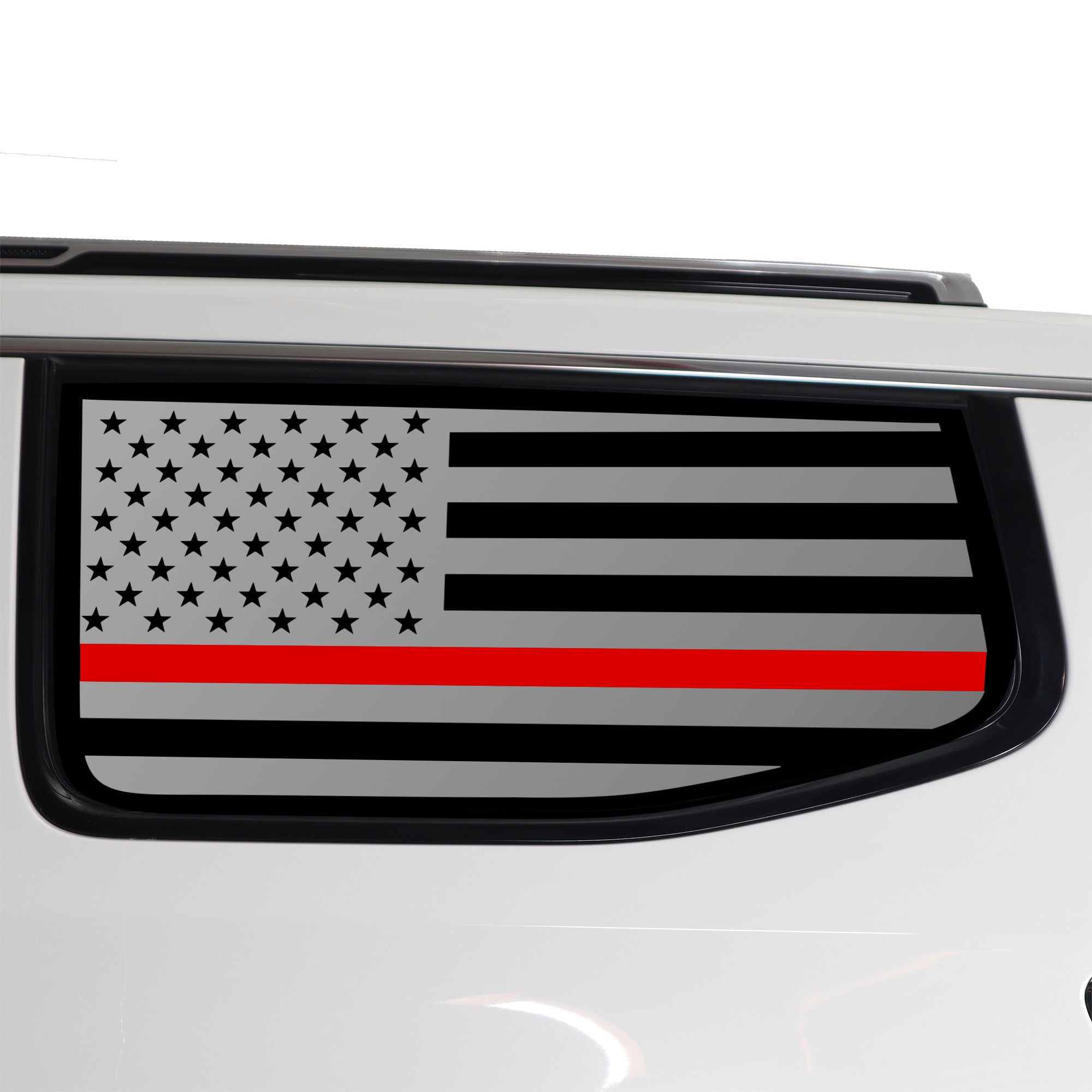 Quarter Window American Flag Vinyl Decal Stickers Fits Jeep Wagoneer 2022 - 2025 - Bogar Tech Designs