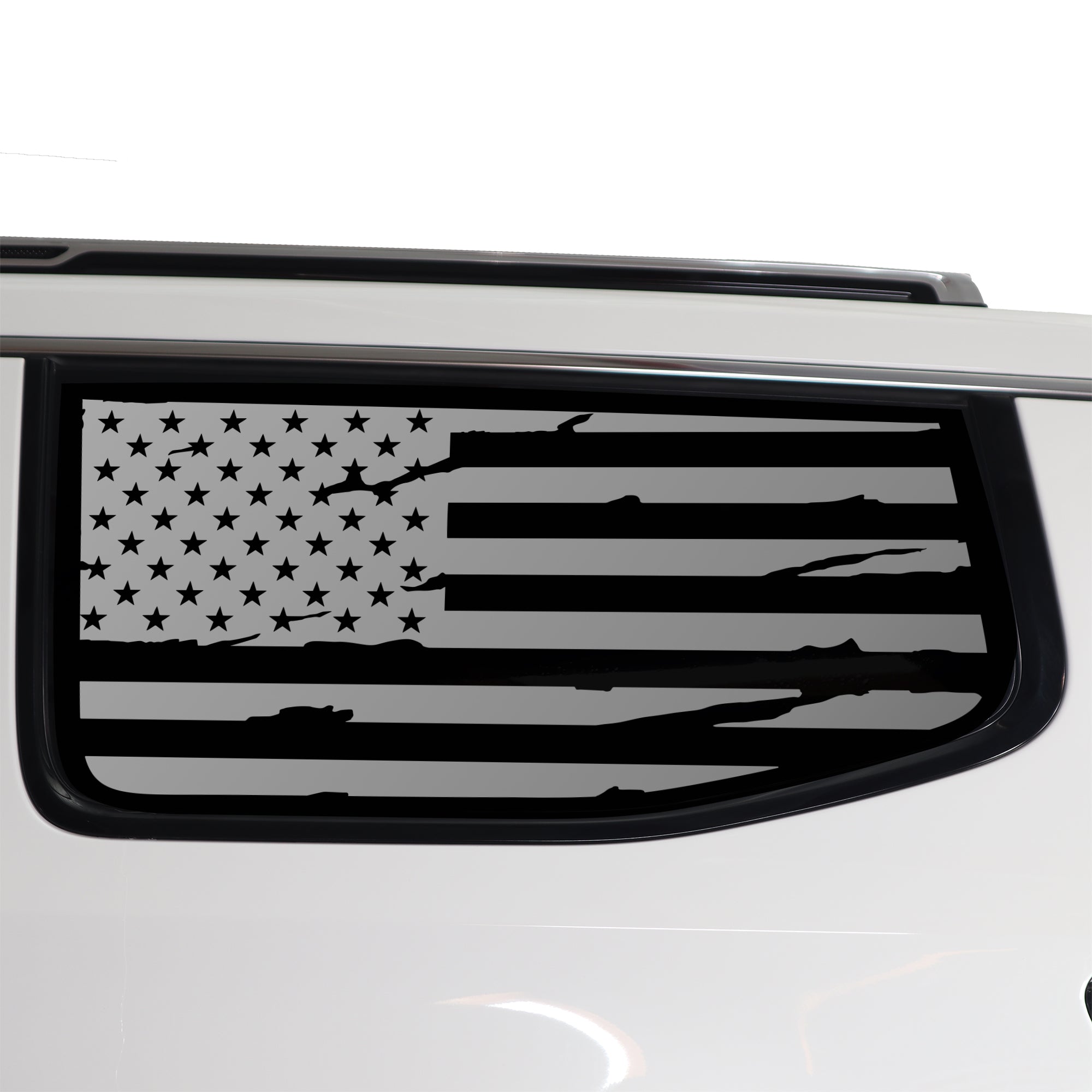 Quarter Window American Flag Vinyl Decal Stickers Fits Jeep Wagoneer 2022 - 2025 - Bogar Tech Designs
