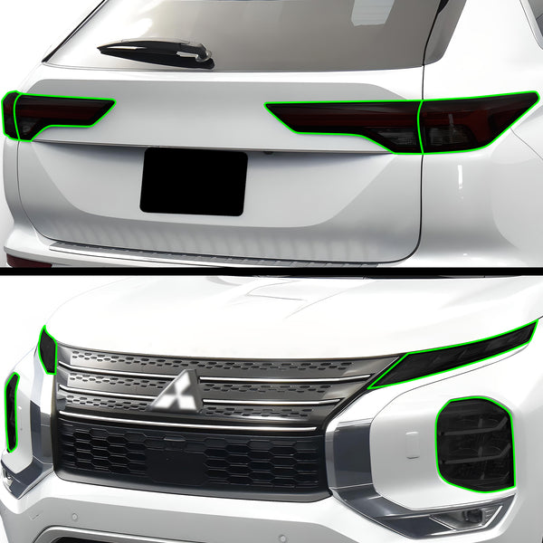 2022-2024 Mitsubishi Outlander Rear Bumper Protector, Chrome