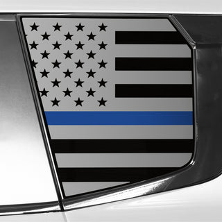 Buy thin-blue-line Quarter Window American Flag Vinyl Decal Stickers Fits Mitsubishi Outlander 2022-2024