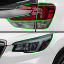 Full Headlight Taillight Precut Smoked PPF Tint Kit Film Overlay Fits Subaru Forester