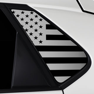 Quarter Window American Flag Vinyl Decal Stickers Fits Toyota BZ4X 2022-2024