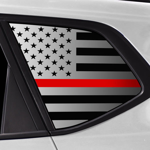 Quarter Window American Flag Vinyl Decal Stickers Fits Volkswagen Taos 2022-2024