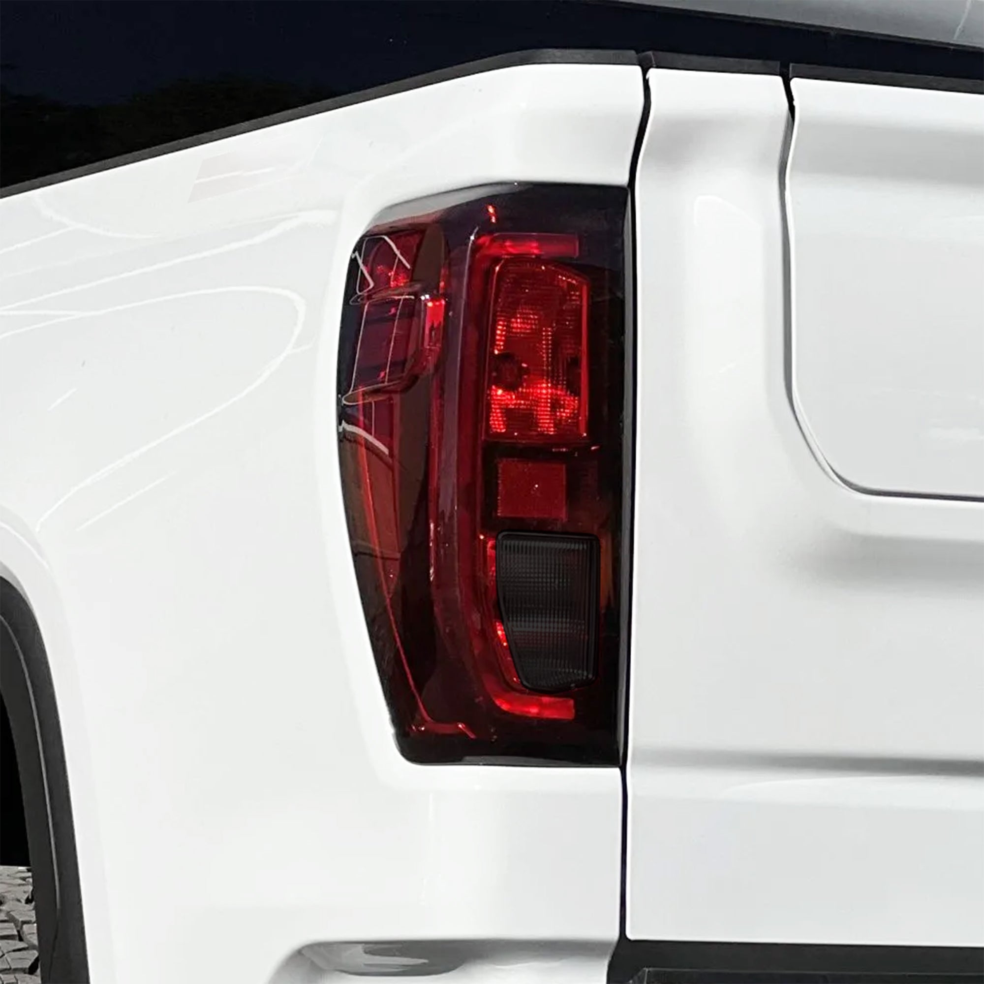 GMC Sierra 2022–2026 Dark Smoke Headlight & Taillight Tint Kit – Precut Vinyl Lens Overlays
