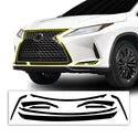 Vinyl Chrome Delete Side Window Front Rear Bumper Wheel Rim Trim Blackout Decal Stickers Overlay Film Fits Lexus RX 2016-2022