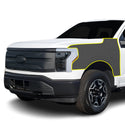 Fits Ford F-150 Lightning 2022+ Precut Premium Gloss Black Carbon Fiber Fender Paint Protection Film PPF Decal Film Kit Cover