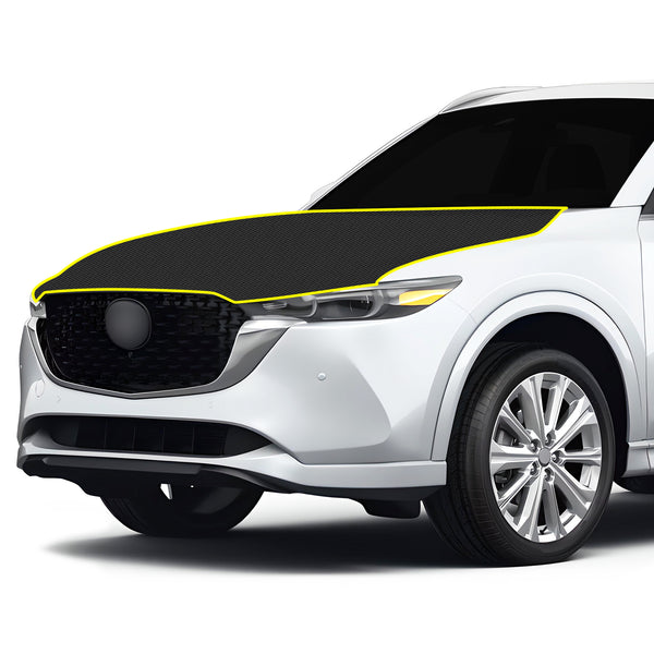 Fits Mazda CX-5 2017+ Precut Premium Gloss Black Carbon Fiber Hood Paint Protection Film PPF Decal Film Kit