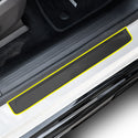 Fits Mercedes-Benz EQS SUV 2022+ Precut Door Sill Premium Paint Protection Film PPF Decal Film Kit Cover, Gloss Black Carbon Fiber