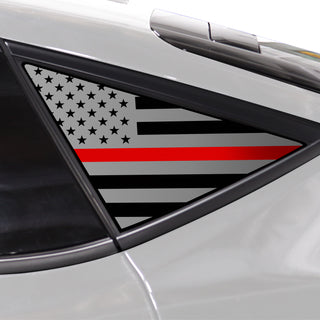 Buy thin-red-line Quarter Window American Flag Vinyl Decal Stickers Fits Acura Integra 2023-2024