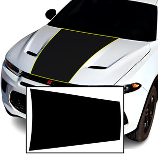 Vinyl Middle Hood Side Blackout Decal Stickers Overlay Film Fits Dodge Hornet 2023-2025