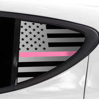 Buy thin-pink-line Quarter Window American Flag Vinyl Decal Stickers Fits Dodge Hornet 2023-2025