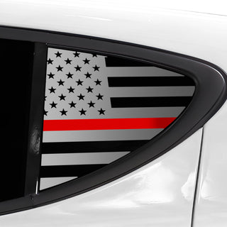 Buy thin-red-line Quarter Window American Flag Vinyl Decal Stickers Fits Dodge Hornet 2023-2025