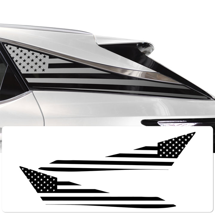 Quarter Window American Flag Vinyl Decal Stickers Fits Lexus RX 2023 - 2025 - Bogar Tech Designs
