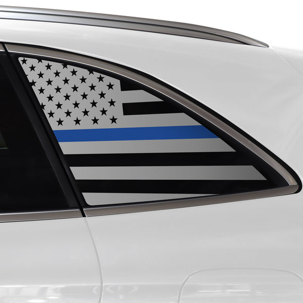 Quarter Window American Flag Vinyl Decal Stickers Fits Mercedes-Benz GLC 2016-2024