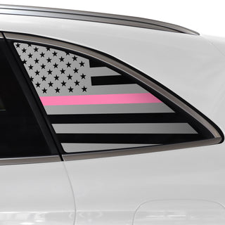 Buy thin-pink-line Quarter Window American Flag Vinyl Decal Stickers Fits Mercedes-Benz GLC 2016-2024