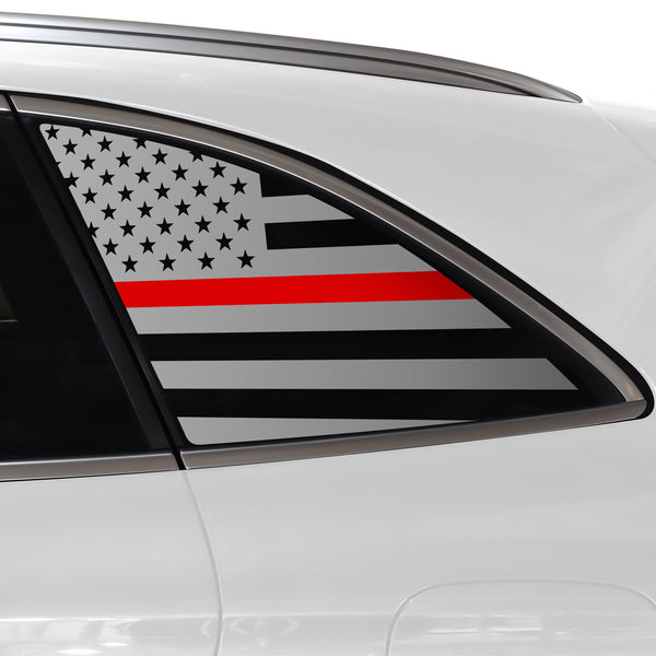 Quarter Window American Flag Vinyl Decal Stickers Fits Mercedes-Benz GLC 2016-2024