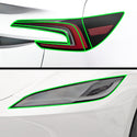 Full Headlight Taillight Precut Smoked PPF Tint Kit Film Overlay Fits Tesla Model 3 2024+