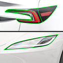 Full Headlight Taillight Precut Smoked PPF Tint Kit Film Overlay Fits Tesla Model 3 2024+