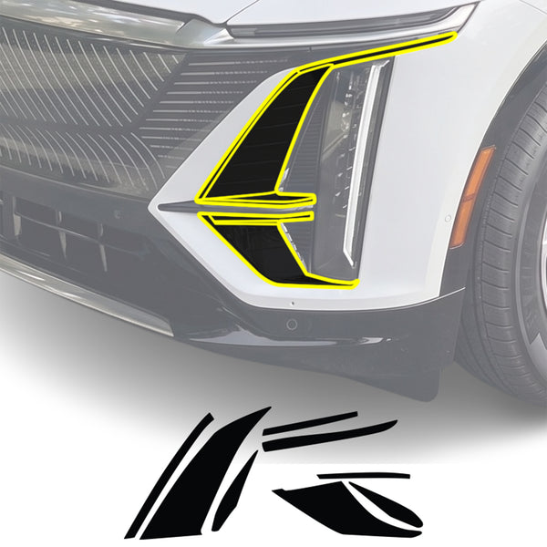 Cadillac Lyriq 2023-2026 Blackout Chrome Delete Kit - Precut Gloss Black Vinyl Overlays